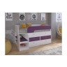 Кровать чердак Астра 9 V3 Белый/Фиолетовый