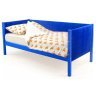 Детская кровать-тахта мягкая Svogen синий с ящиками и бортиком