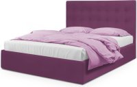 Кровать Адель фиолетового цвета 180*200 см